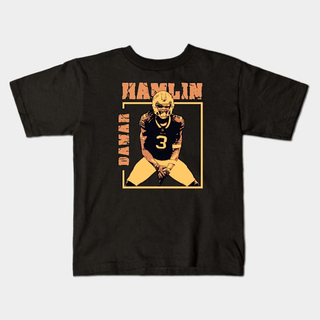 Damar hamlin vintage Kids T-Shirt by Buddydoremi